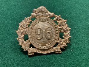 Canadian Militia; 96th Lake Superior Regiment collar badge