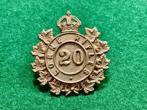 Canadian Militia; 20th Halton Battalion, Lorne Rifles collar