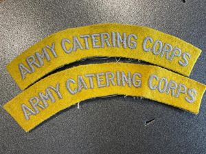 Army Catering Corps (ACC) cloth shoulder titles