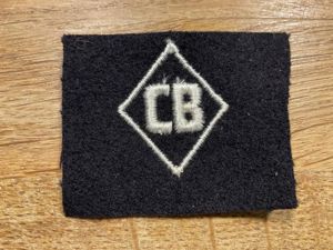 WW2 US Navy Seabees (CB) sleeve badge.