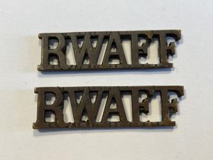 WW2 R.W.A.F.F Officers service dress shoulder titles