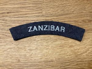 ZANZIBAR Air force nationality shoulder title.