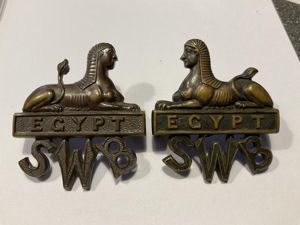 WW1 South Wales Borderers (SWB) bronze OSD collars