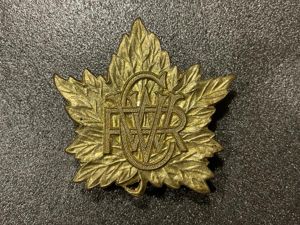 WW2 (CWVR) Canadian Womens Volunteer Reserve cap badge
