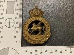 Canadian ; 27th Light Horse collar badge.