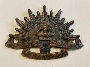 Australian Rising Sun hat badge by H.ARENDSEN