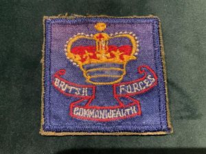 BRITISH COMMONWEALTH FORCES locally made formation sign.