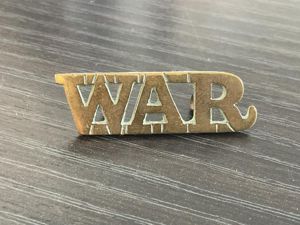 West Africa Regiment (W.A.R) shoulder title circa 1898-1928.