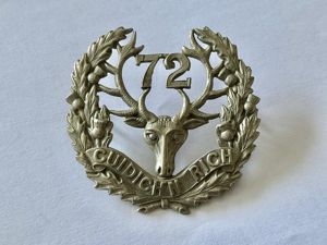 WW1 C.E.F 72nd Battalion ( Seaforth Highlanders) Glengarry badge.