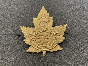WW1 C.E.F 53rd Infantry Battalion cap badge