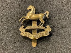WW1 economy 5th Battalion, The Kings Liverpool Regiment Cap badge.