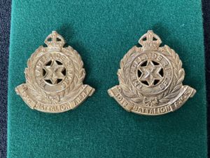 Australian 10th Battalion, The Adelaide Rifles collar badges