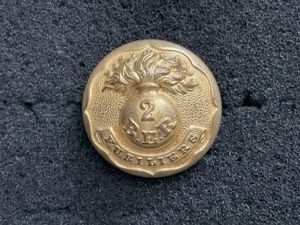 2nd Bengal European Regiment of Fusiliers (1850s) officers button.