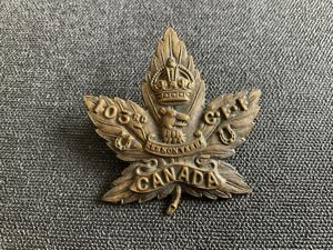 WW1 C.E.F 103rd Battalion (Victoria, B.C ) cap badge