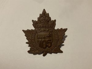 WW1 C.E.F 105th Infantry Battalion cap badge.