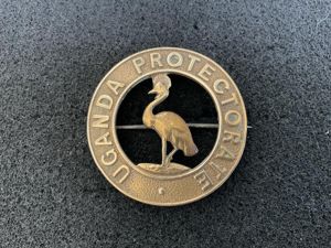 Post 1911 Uganda Protectorate officers pagri badge.