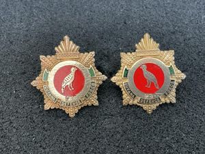 Guyana Defence Force collar badges, circa 1960-70s