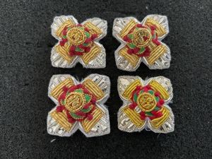British Army officers bullion rank pips x 4