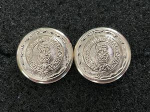 Anodised 15/19th The Kings Hussars small hat buttons.