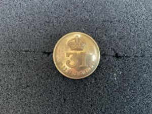 WW1 31st PUNJABIS Officers gilt button, Pre 1922.