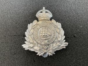 K/C British Guiana Police helmet plate circa 1902-39