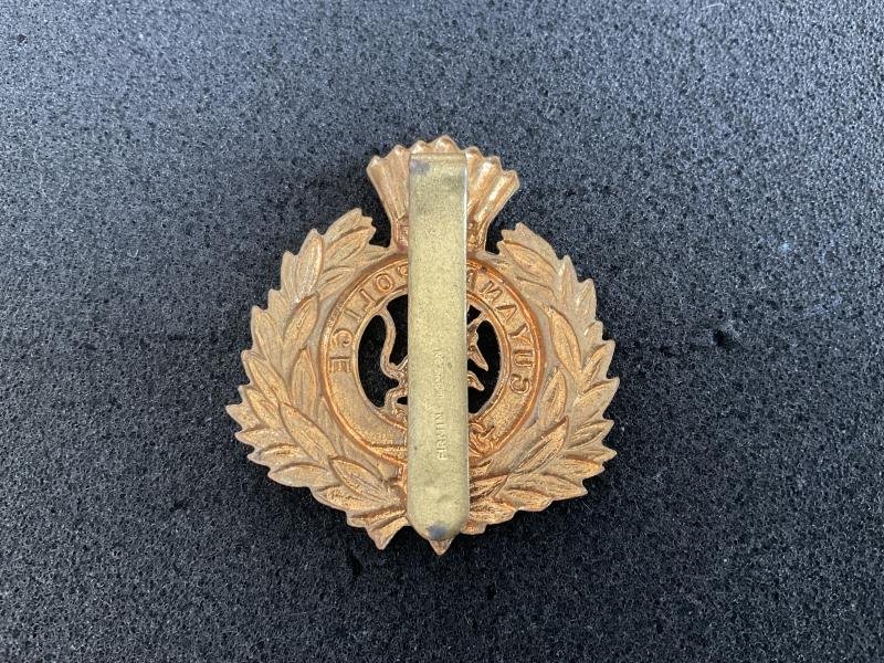 British Guyana Police brass & enamel cap badge. — image 2
