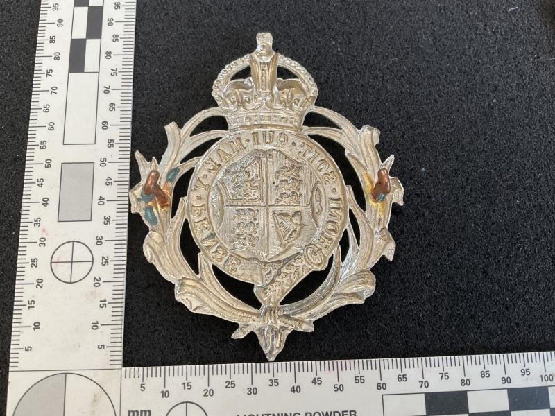 K/C Leeward Island Police Helmet plate circa 1910 — image 2