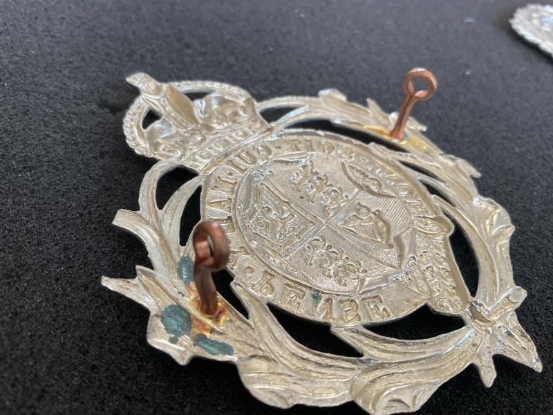 K/C Leeward Island Police Helmet plate circa 1910 — image 3