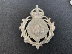 K/C Leeward Island Police Helmet plate circa 1910