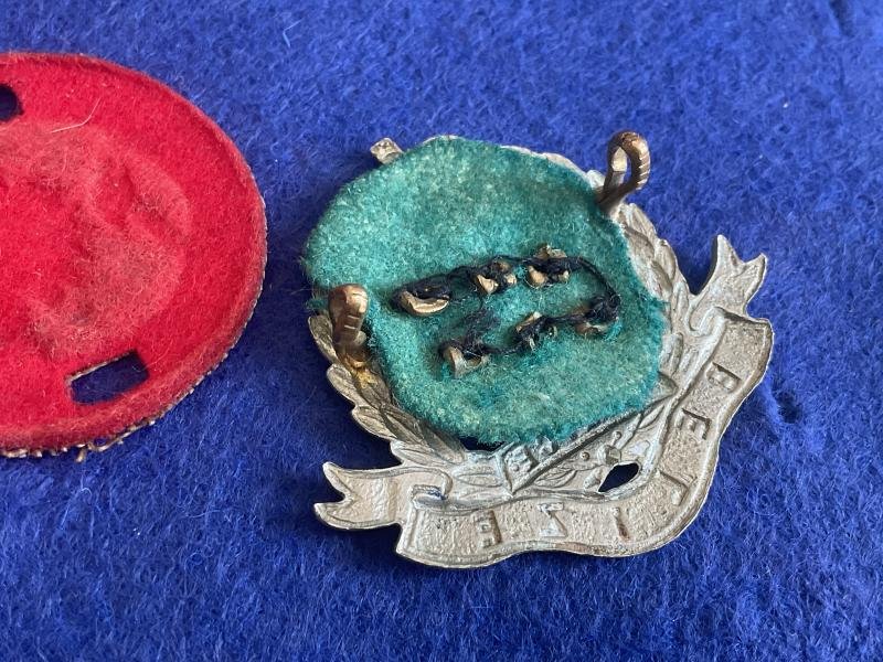 Post 1952 Belize Police cap badge issued to Constable 140. — image 2