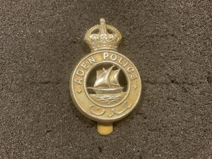 K/C Aden Police cap badge made by Firmin London