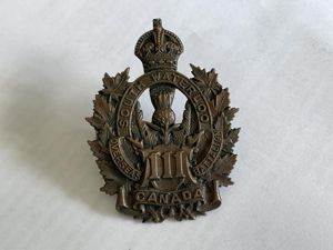 WW1 C.E.F 111th Infantry (South Waterloo) cap badge.