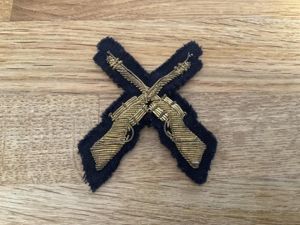 British/ Commonwealth gold bullion marksman's badge.