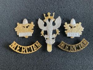 The Mercian Regt, cap badge, collars & shoulder titles.