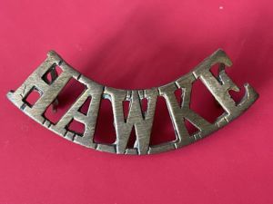 WW1 'HAWKE' Royal Naval Division shoulder title.