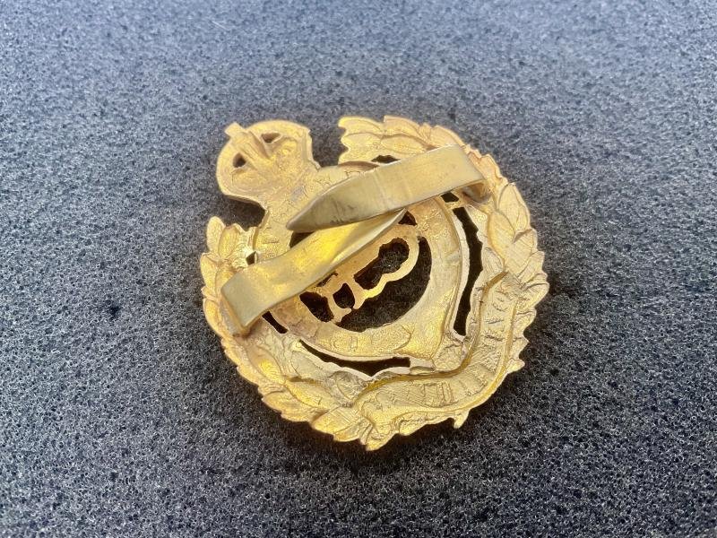 King Edward VIII Royal Engineers officers cap badge. — image 2