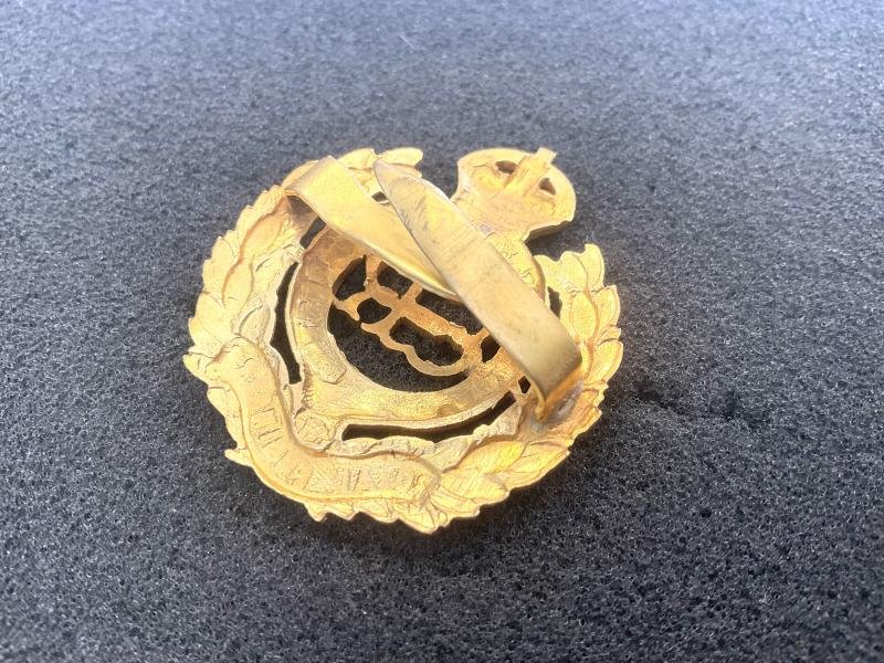 King Edward VIII Royal Engineers officers cap badge. — image 3