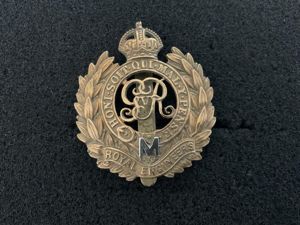 George V Royal Engineers Militia cap badge.