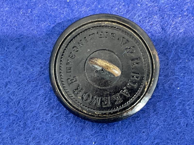 Bermuda Police George V blackened brass button. — image 2