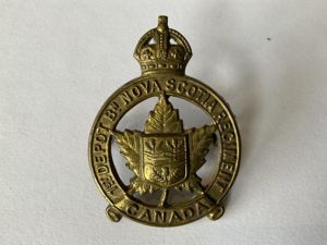 WW1 C.E.F 1st Depot Battalion , Nove Scotia Regiment cap …
