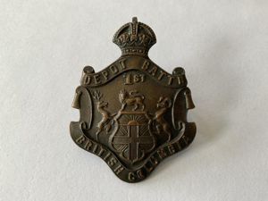 WW1 C.E.F 1st Depot Battalion (B.C) made by ALLAN
