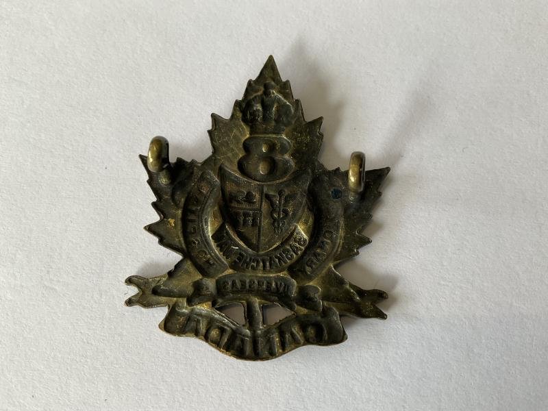 WW1 C.E.F 8th Overseas Stationary Hospital cap badge. — image 2