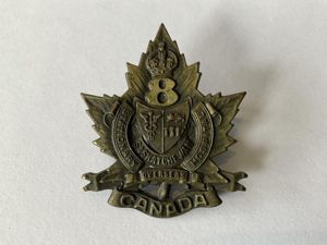 WW1 C.E.F 8th Overseas Stationary Hospital cap badge.