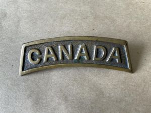 WW1 British made CANADA other ranks shoulder title.