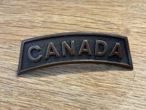 WW1 CANADA nationality title made by SCULLY