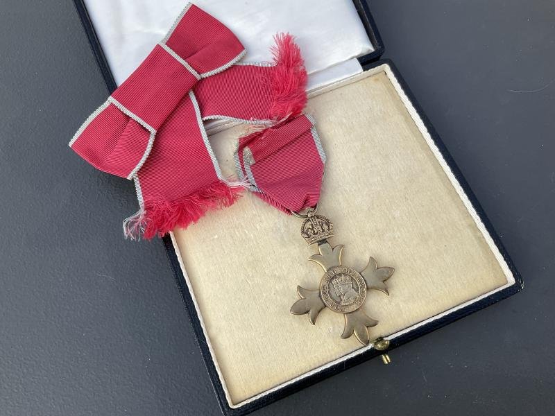 Full size boxed O.B.E (Silver-gilt) medal by Royal Mint. — image 2