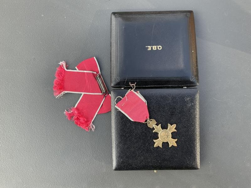 Full size boxed O.B.E (Silver-gilt) medal by Royal Mint. — image 3