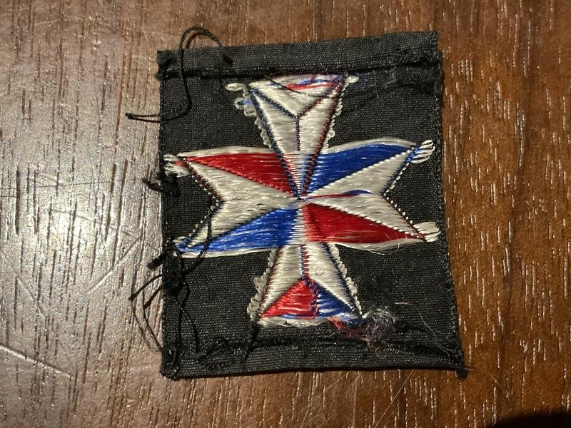 WW2 British Malta Mobile Units , R.A silk formation sign. — image 2