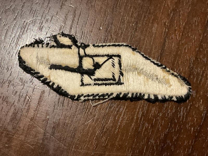 WW2 Royal Tank Regiment cloth sleeve badge — image 2