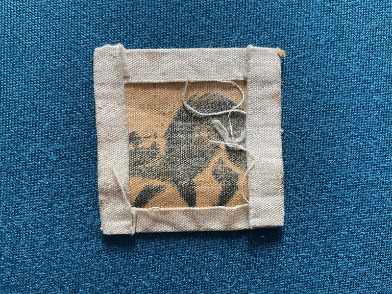 WW2 British 9th Corps 'Kilkenny Cat' printed formation sign. — image 2